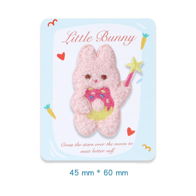 Magical Pink Rabbit Embroidered Patches - Multiple Designs Available - CheerCove