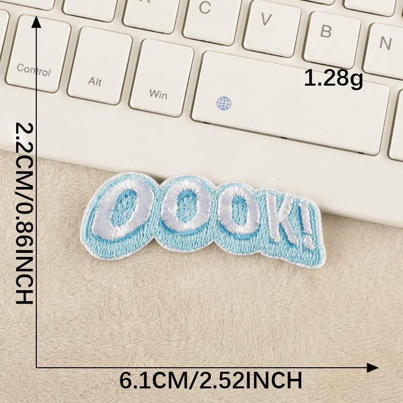 Everyday Words Embroidered Patches ① - Multiple Designs Available - CheerCove