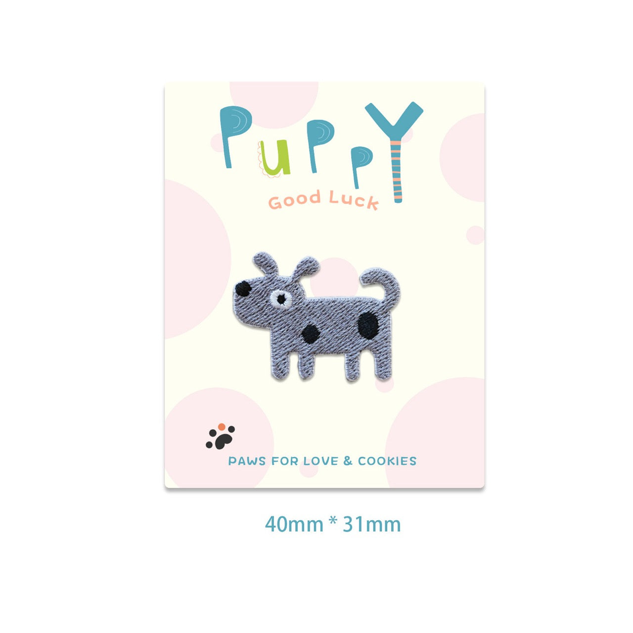 Spotted Puppy Embroidered Patches - Multiple Designs Available - CheerCove