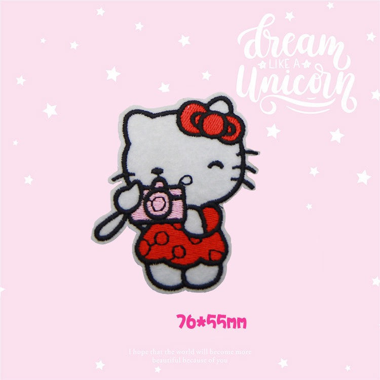Pink & Cute Kitty Patches (Stick-On)