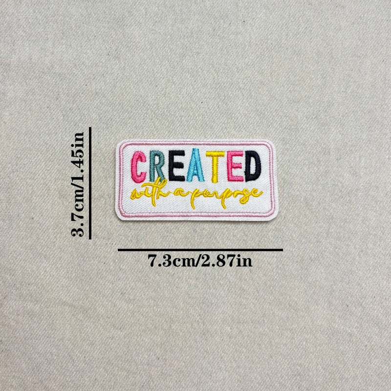 Inspirational Words Patches (Iron-On)