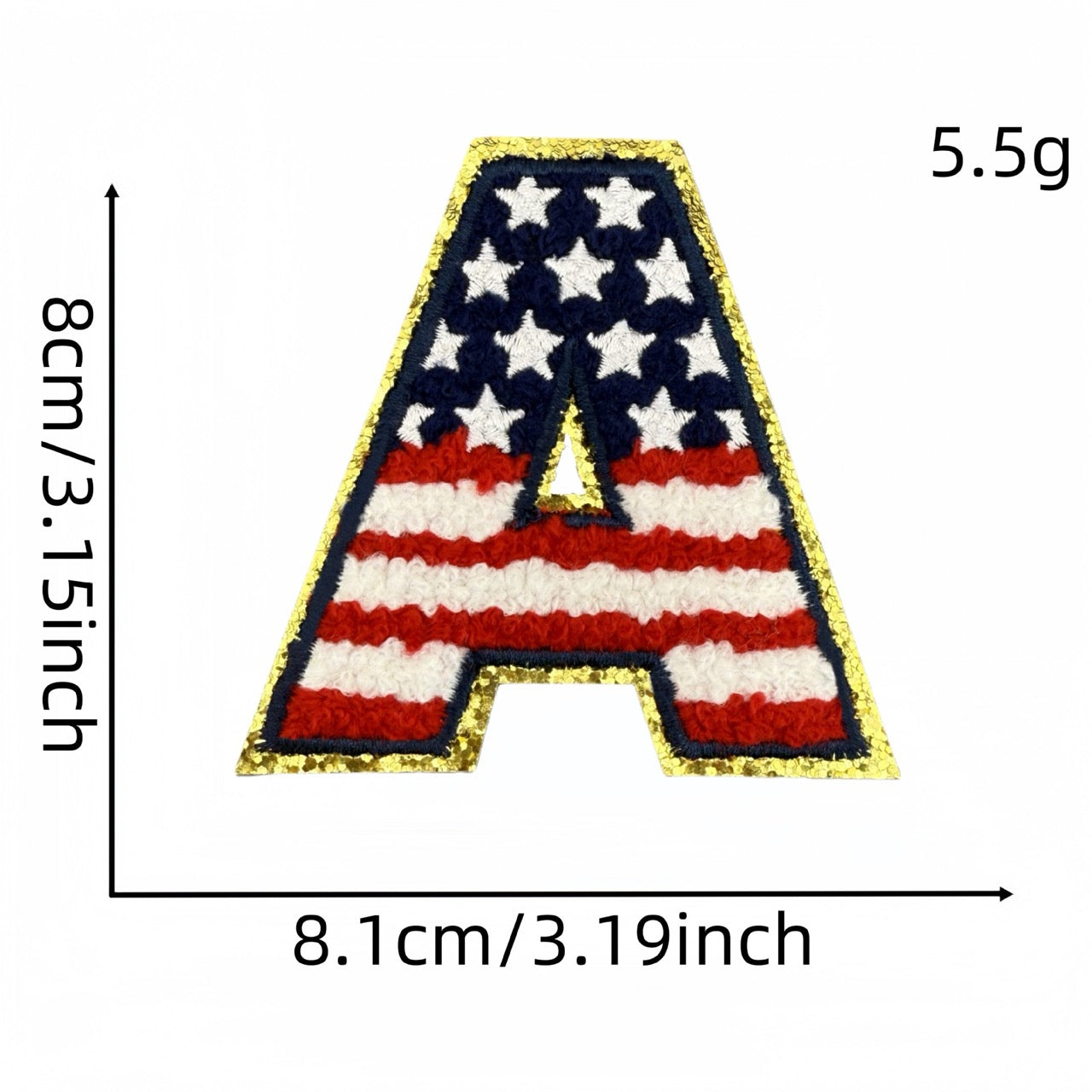 Stars & Stripes ① Patches (Iron-On)