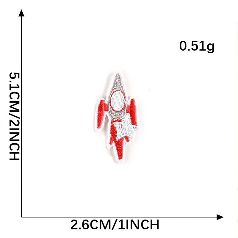 Rocket Embroidered Patches ① - Multiple Designs Available - CheerCove