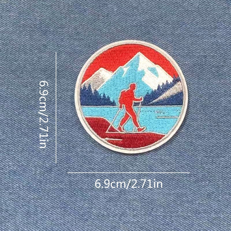 Mountain Hiker Patches (Iron-On)