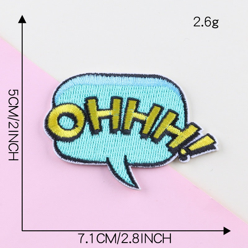 Sassy Phrases Embroidered Patches - Multiple Designs Available - CheerCove
