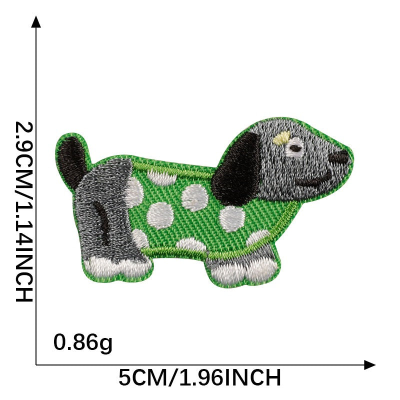 Playful Wiener Dog Embroidered Patches - Multiple Designs Available - CheerCove