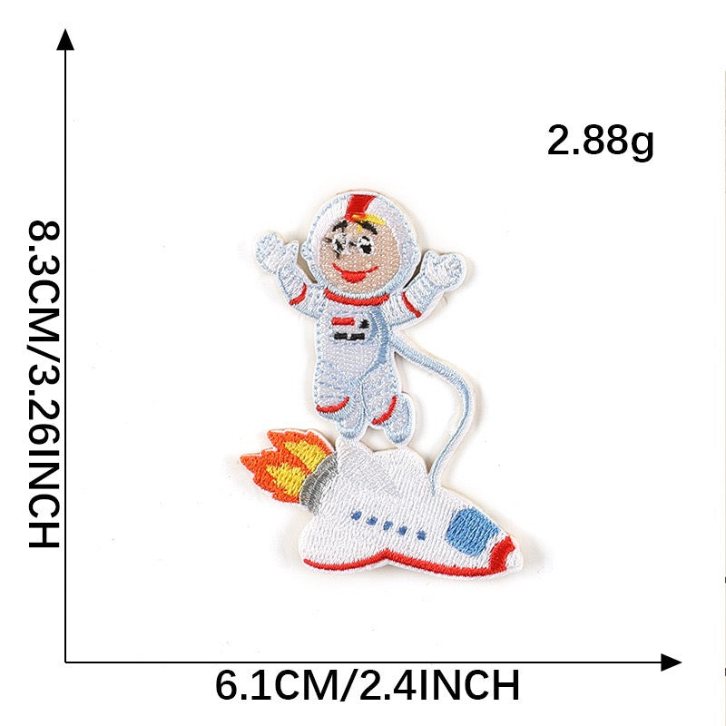 Rocket Embroidered Patches ② - Multiple Designs Available - CheerCove