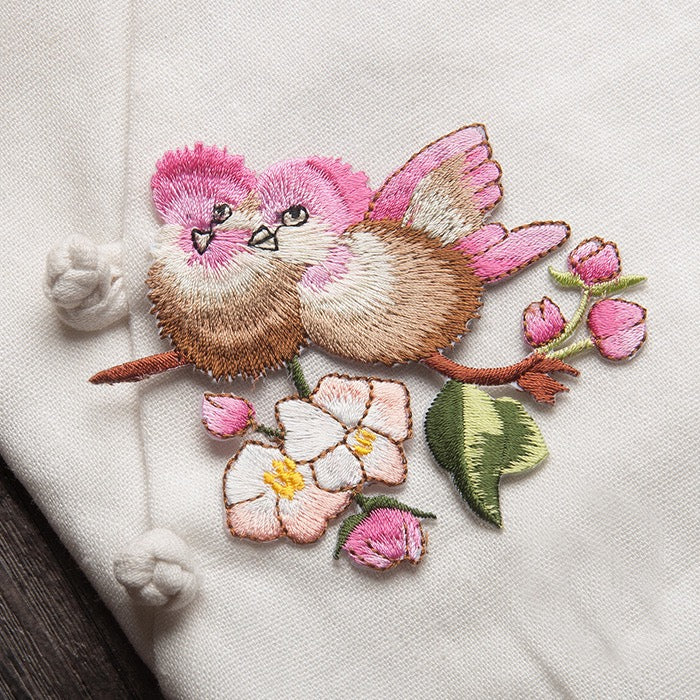 Vibrant Bird Patches (Iron-On)