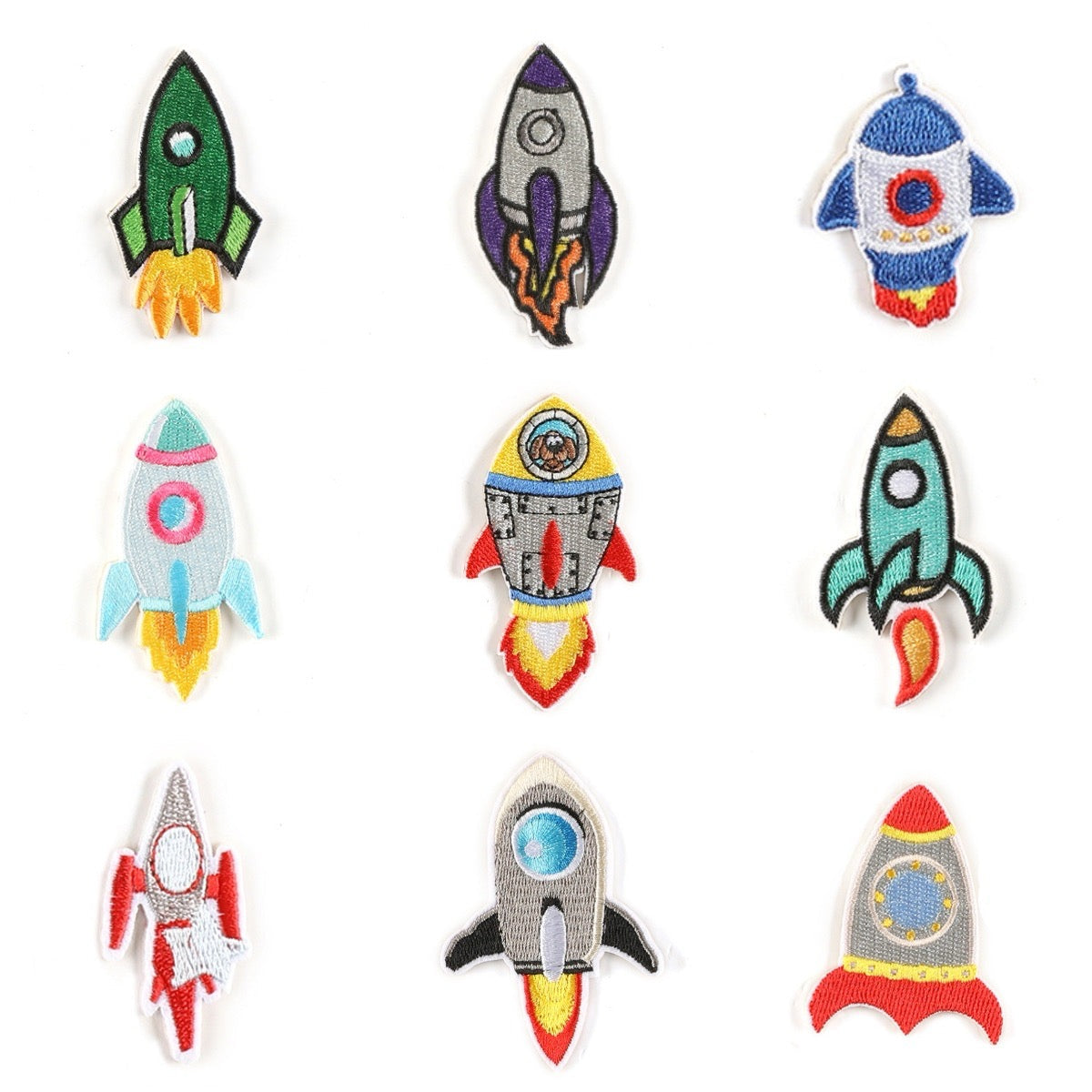 Rocket Embroidered Patches ① - CheerCove