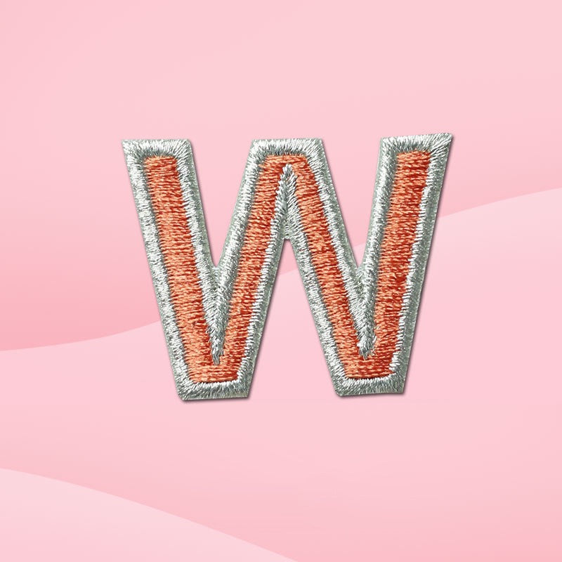 Minimalist Alphabet  Patches(Stick-On)