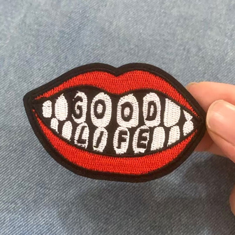 Red Lips Patches (Iron-On)