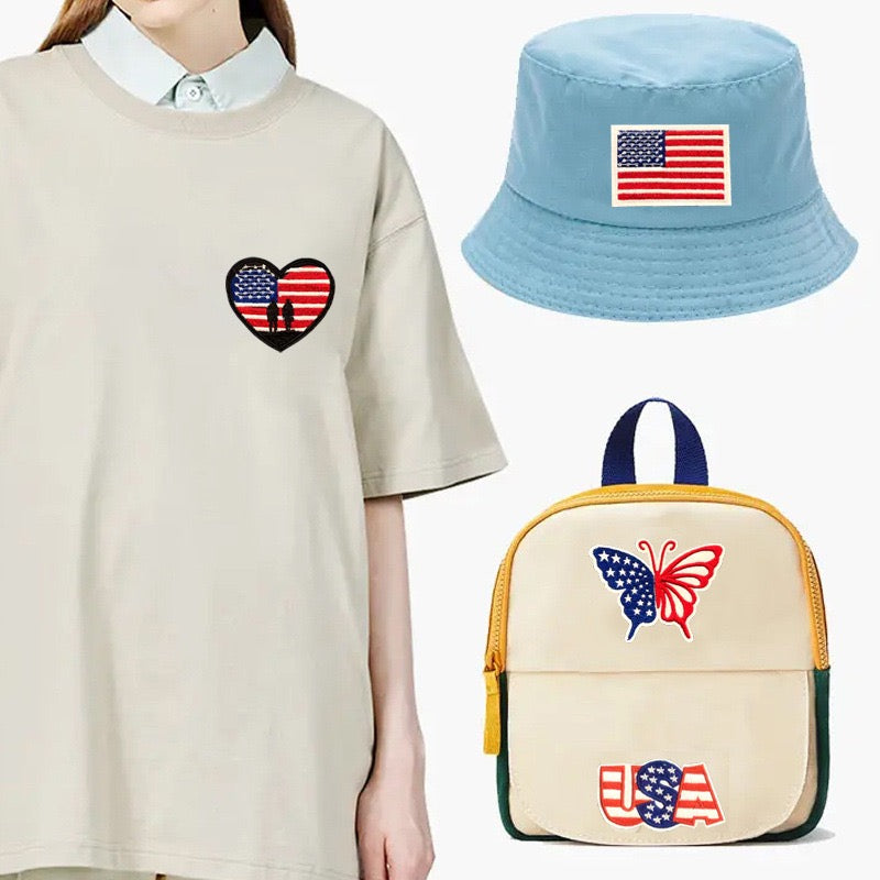 God Bless the USA Patches (Iron-On)