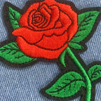 Red Rose Patches (Iron-On)