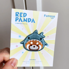 Cute Red Panda in Hat Patch Patches(Stick-On)