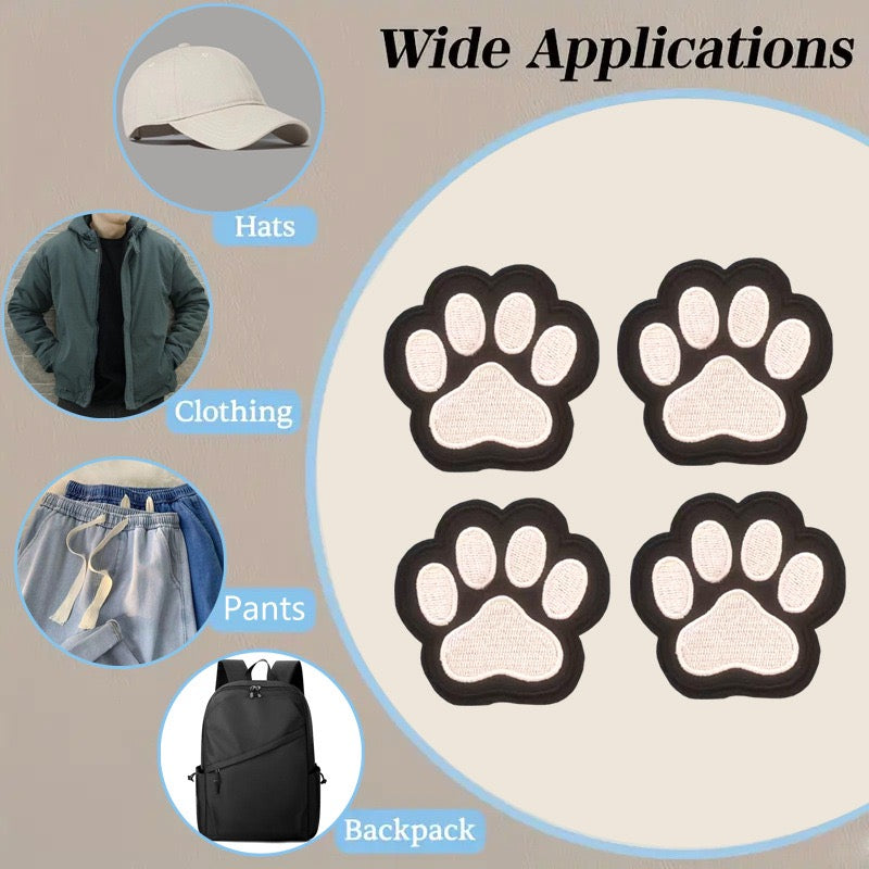 Dog Paw Patches (Iron-On)