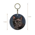 Cute Double-Sided Embroidered Cat Charms