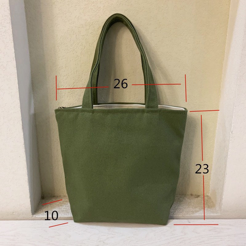 Canvas Bucket Bag