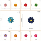 Colorful Daisies Patches (Iron-On)