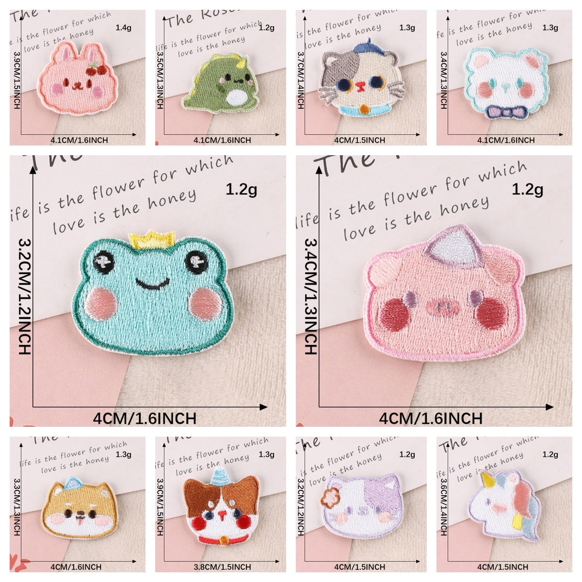 Cute Critter Embroidered Patches - Multiple Designs Available - CheerCove