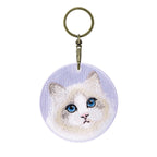 Cute Double-Sided Embroidered Cat Charms
