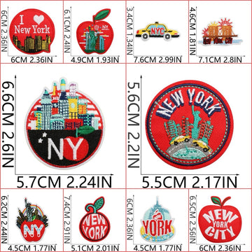 New York Patches (Iron-On)