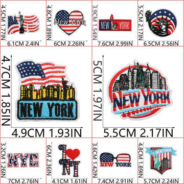 I Love NY Patches (Iron-On)