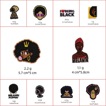 Fashion Girl ① Patches (Iron-On)