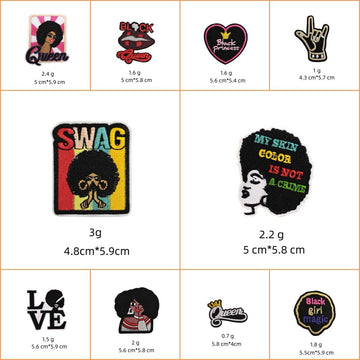 Fashion Girl ② Patches (Iron-On)