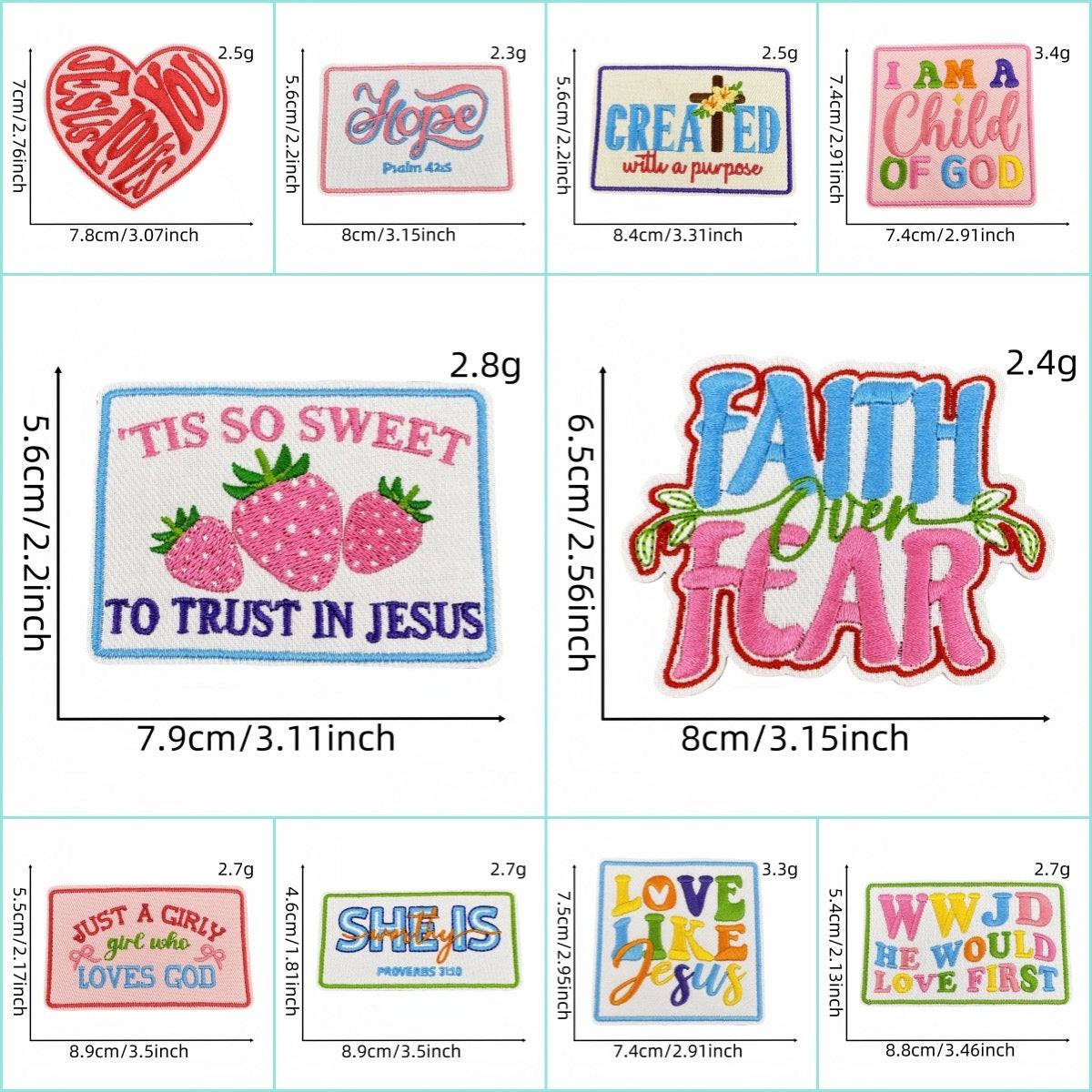 Cute Expressions ② Patches (Iron-On)