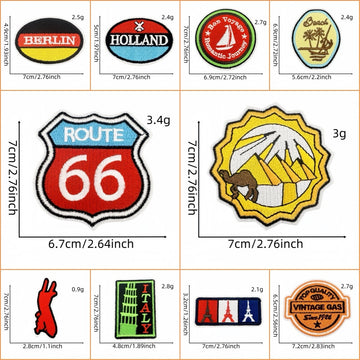 Globe Trotting Patches (Iron-On)