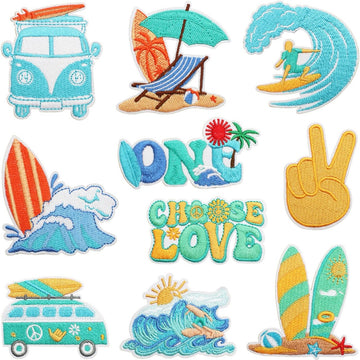 Beach Vacation Patches (Iron-On)