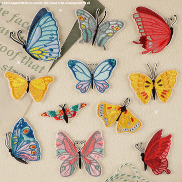 Butterfly Embroidered Patches ③ - Multiple Designs Available - CheerCove