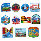 World City Landmarks Patches (Iron-On)