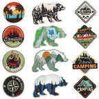 Outdoor Enthusiast Patches (Iron-On)