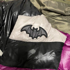Black Faux Leather Bat Patches(Stick-On) - CheerCove