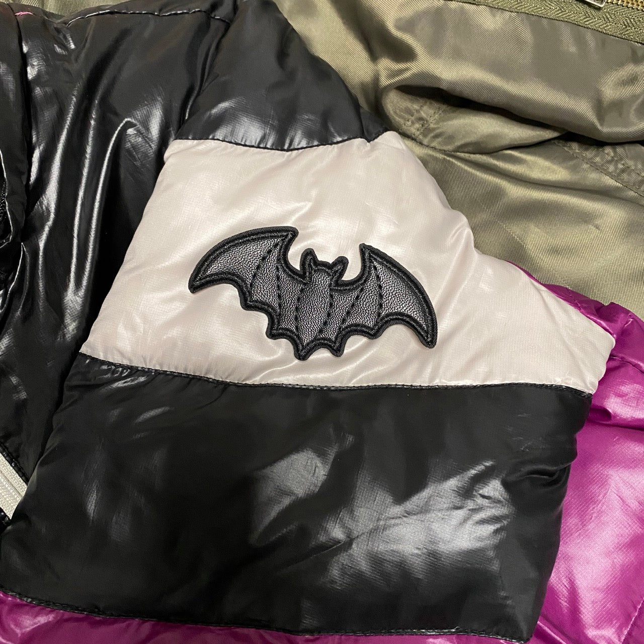 Black Faux Leather Bat Patches(Stick-On) - CheerCove