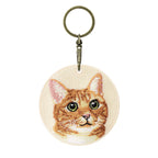 Cute Double-Sided Embroidered Cat Charms