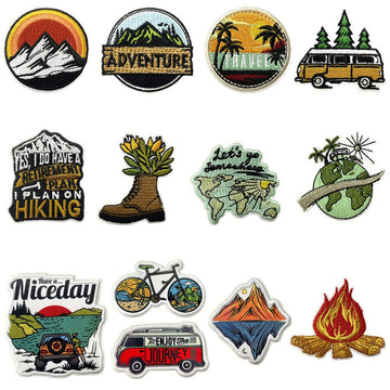 Wilderness Camping Patches (Iron-On) - CheerCove
