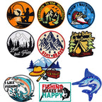 Outdoor Fishing & Camping Patches (Iron-On) - CheerCove