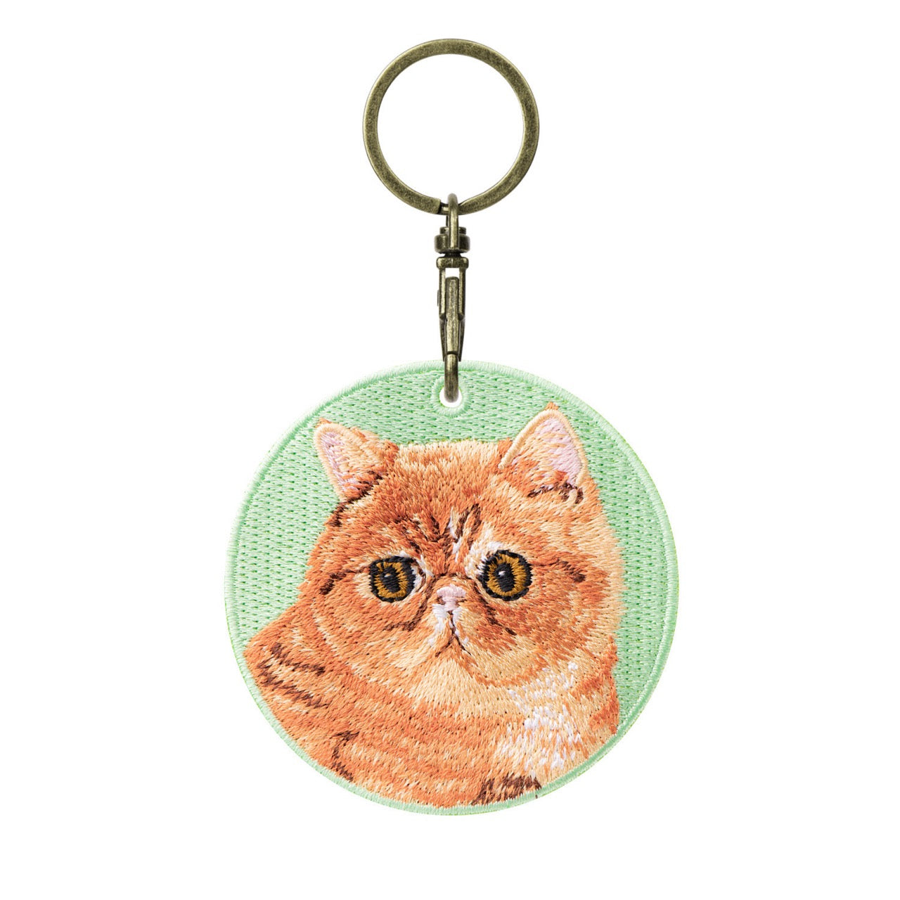Cute Double-Sided Embroidered Cat Charms