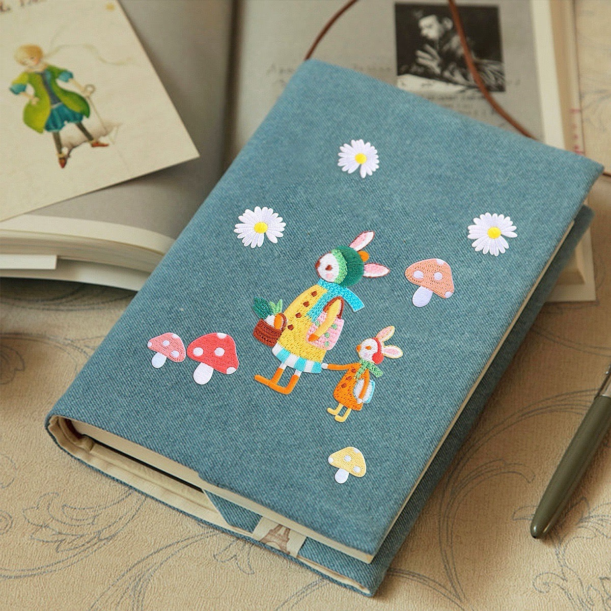 Rabbit with Mushroom Patches(Stick-On)