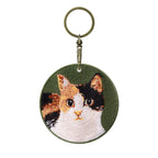 Cute Double-Sided Embroidered Cat Charms