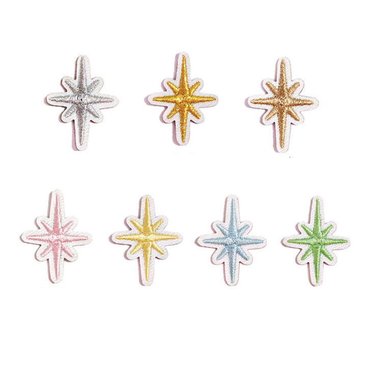 7-Color Star Embroidered Patcheses - CheerCove