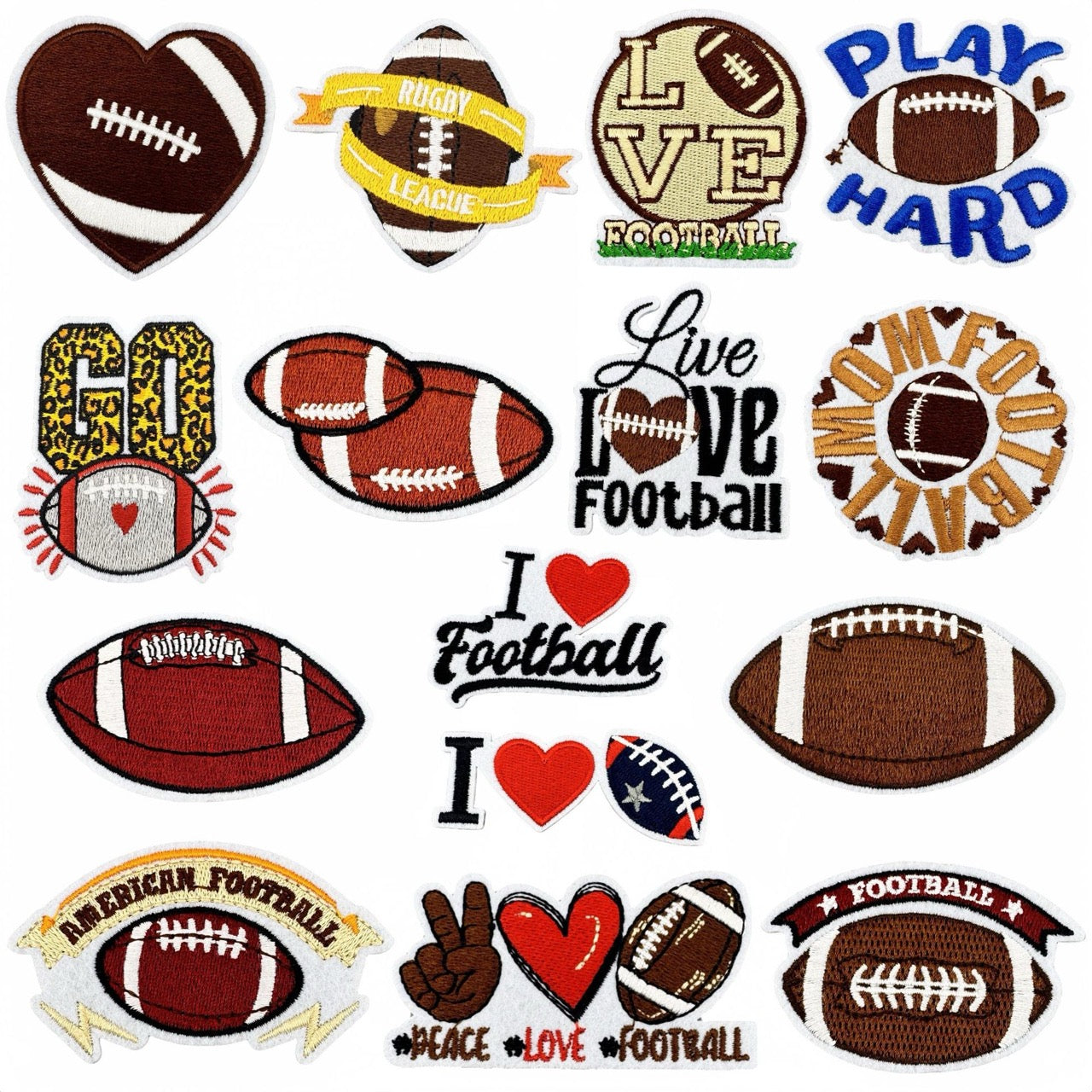 Football ② Patches (Iron-On)