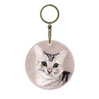 Cute Double-Sided Embroidered Cat Charms