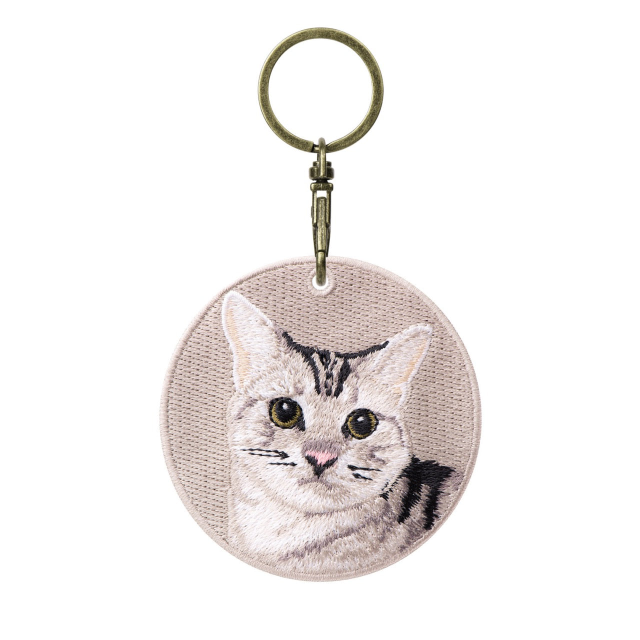 Cute Double-Sided Embroidered Cat Charms