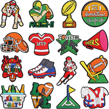Game Day Football ② Patches (Iron-On) - CheerCove