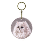Cute Double-Sided Embroidered Cat Charms