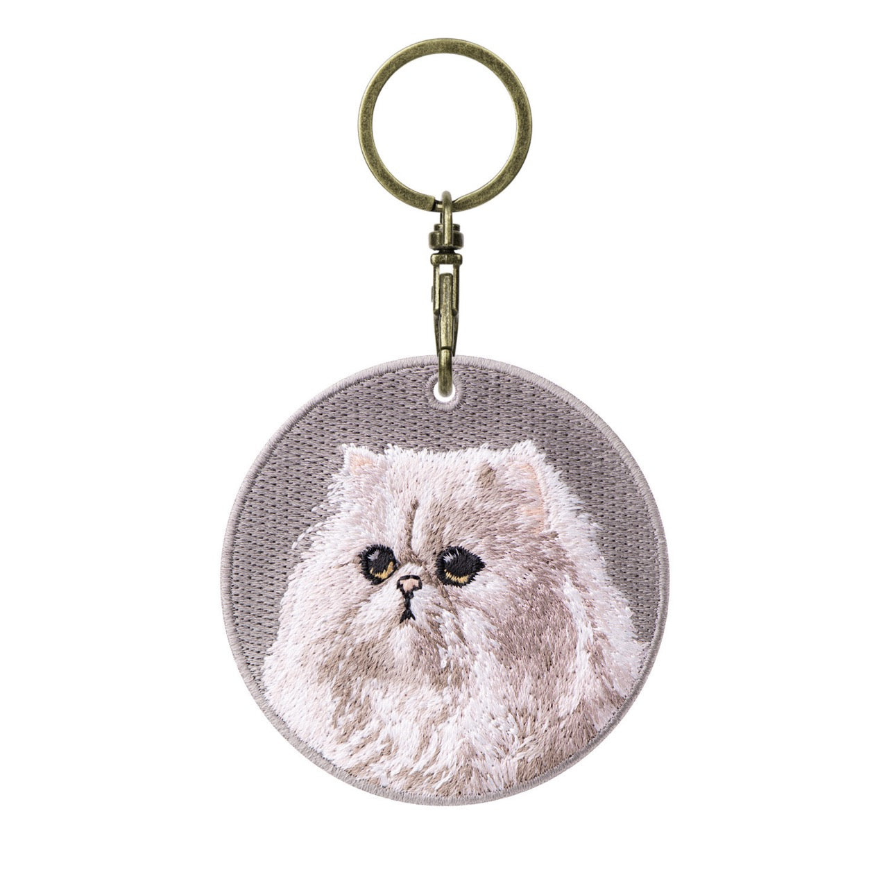 Cute Double-Sided Embroidered Cat Charms