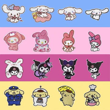 Pink Blossom Bunny Patches (Stick-On)